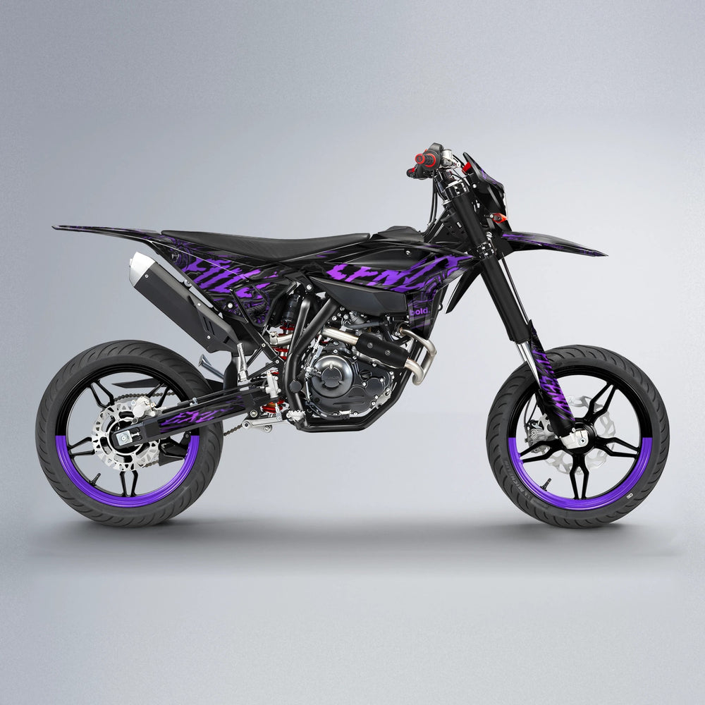 VENOM Beta supermoto graphics kit in Purple