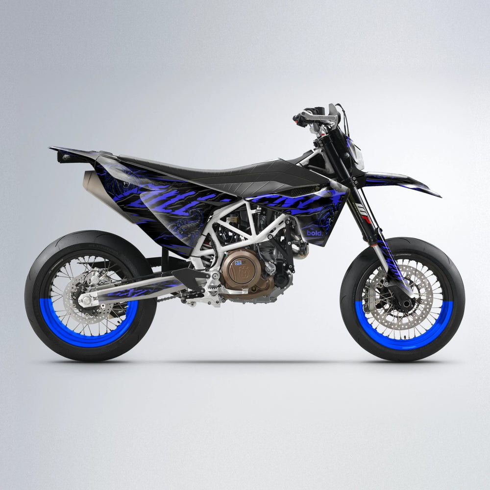 VENOM Husqvarna 701 supermoto graphics kit in Blue