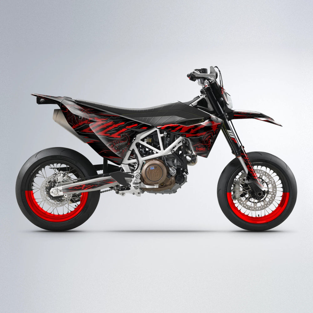 VENOM Husqvarna 701 supermoto graphics kit in Custom Colour
