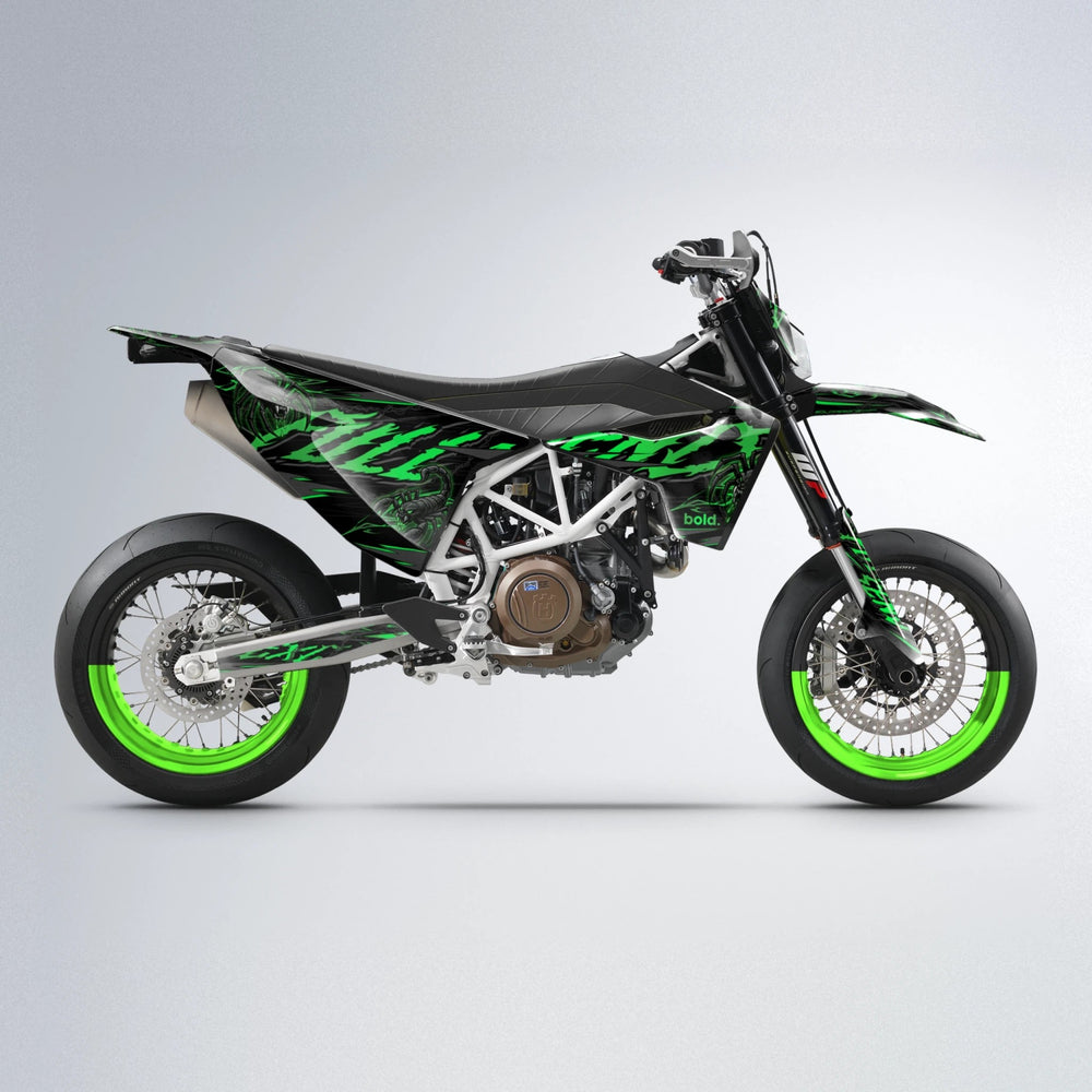 VENOM Husqvarna 701 supermoto graphics kit in Green