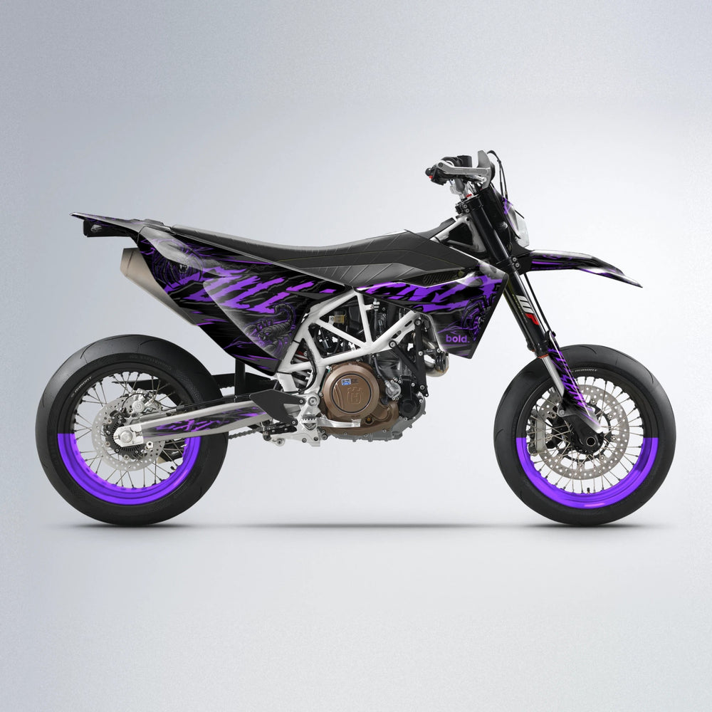 VENOM Husqvarna 701 supermoto graphics kit in Purple