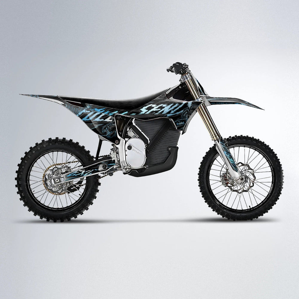 VENOM Stark Varg MX motocross graphics kit in Light Blue & White