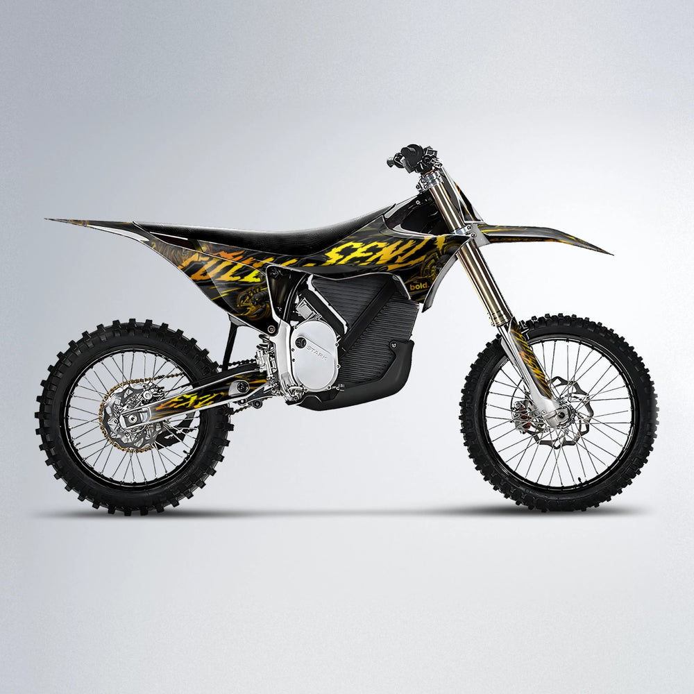 VENOM Stark Varg MX motocross graphics kit in Orange & Yellow