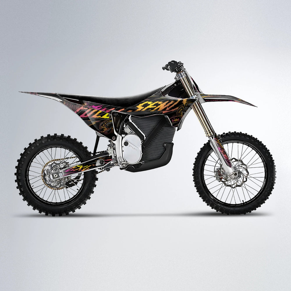 VENOM Stark Varg MX motocross graphics kit in Pink & Yellow