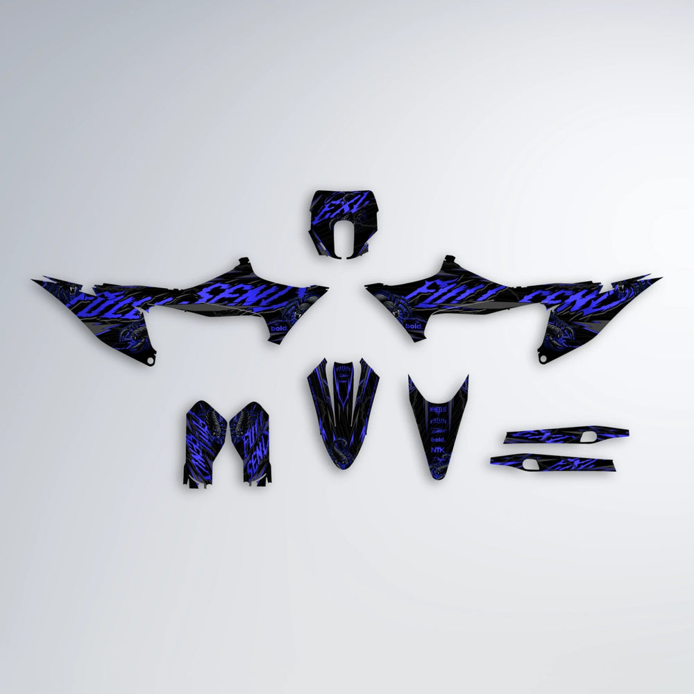 VENOM Stark Varg SM graphics kit parts layout in Blue