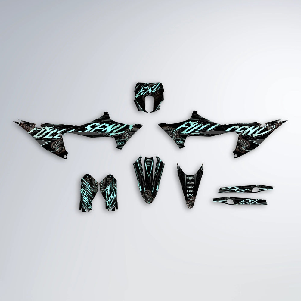 VENOM Stark Varg SM graphics kit parts layout in Mint
