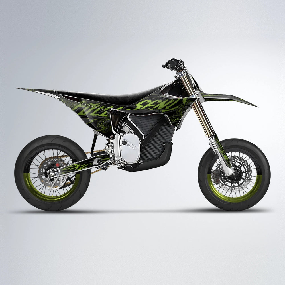 VENOM Stark Varg SM supermoto graphics kit in Olive