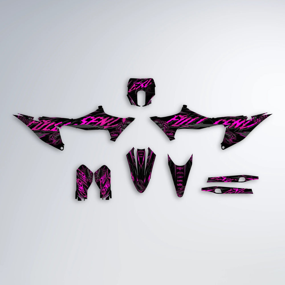 VENOM Stark Varg SM graphics kit parts layout in Pink