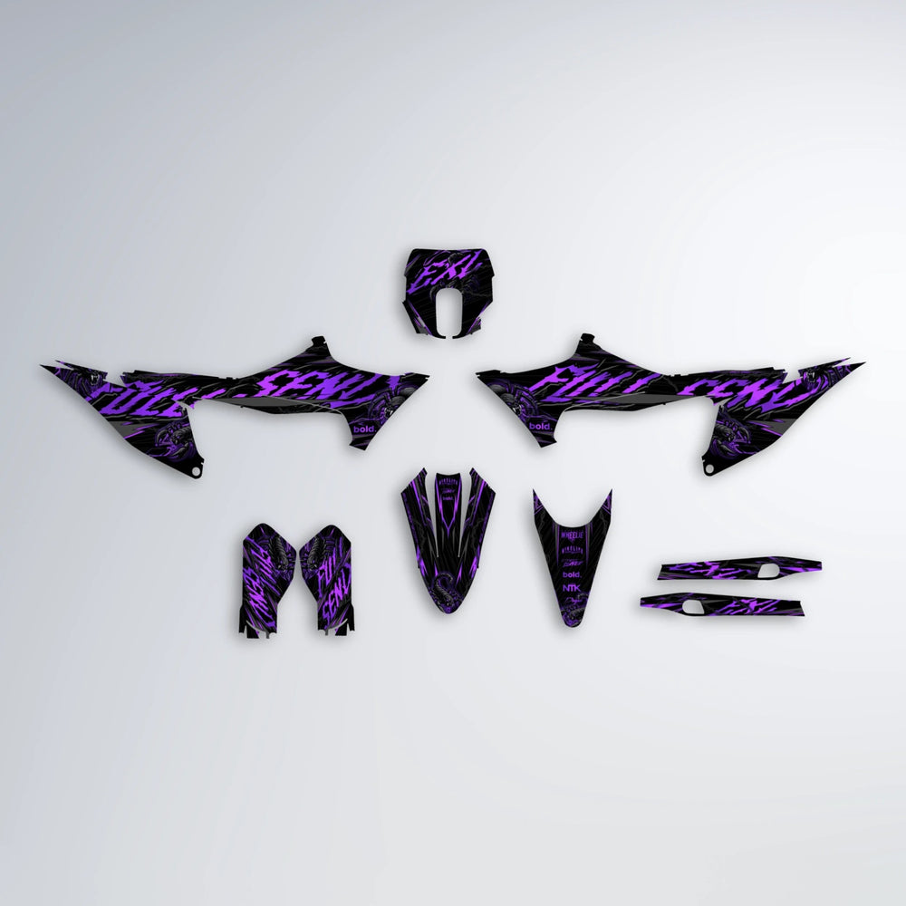 VENOM Stark Varg SM graphics kit parts layout in Purple