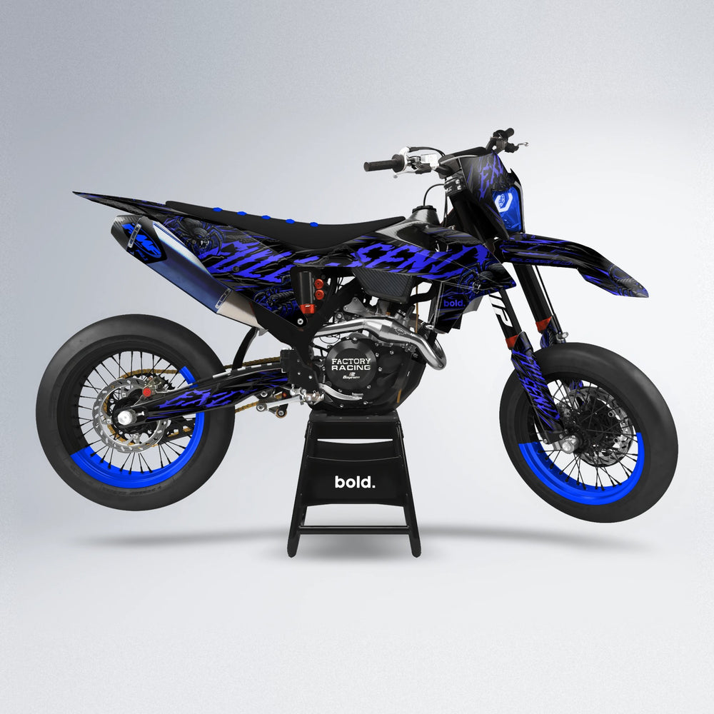 VENOM supermoto graphics kit in Blue