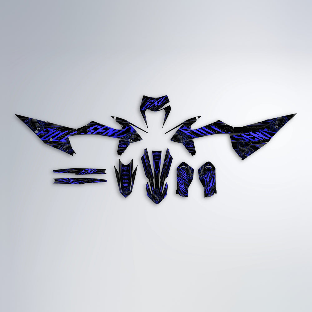 VENOM graphics kit parts layout in Blue