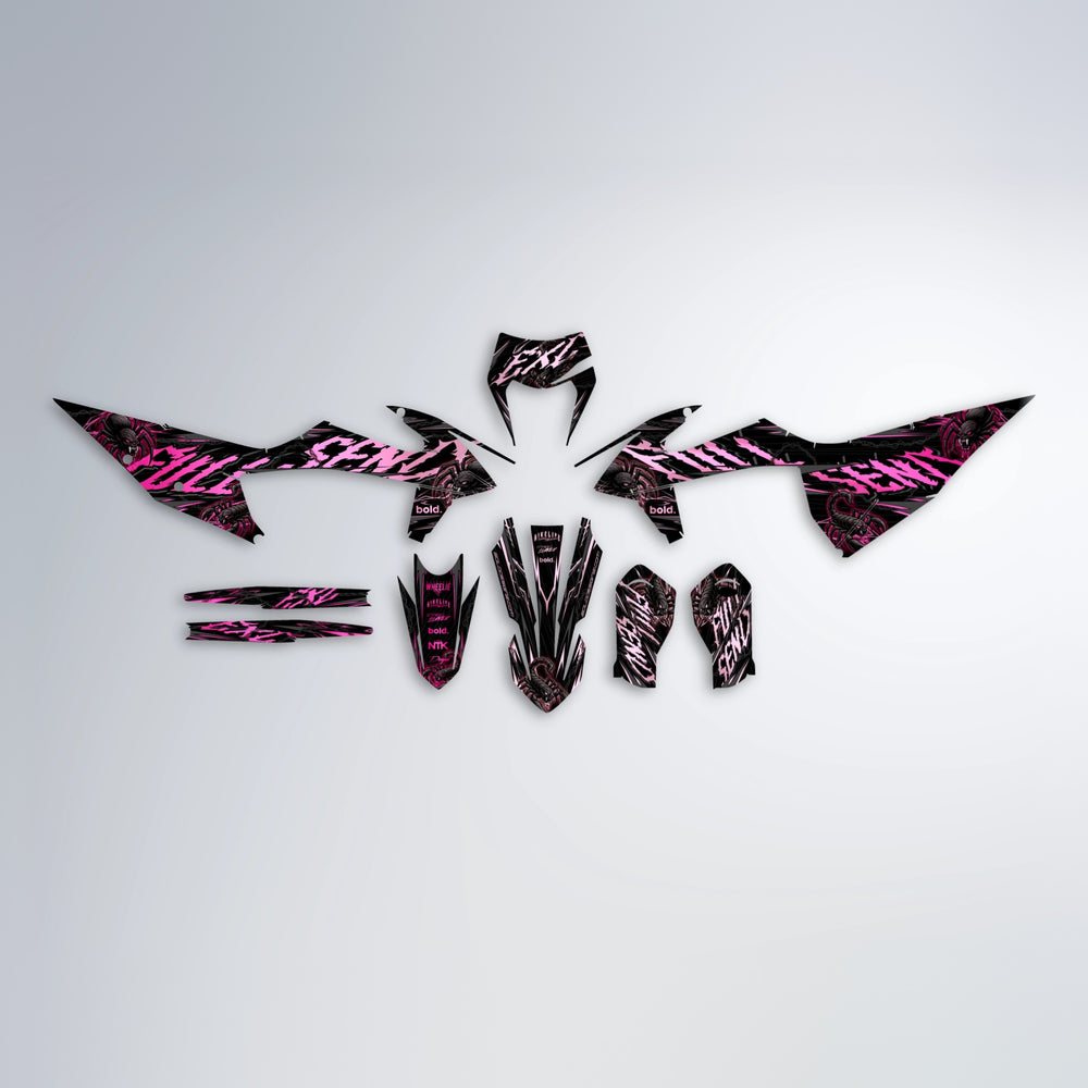 VENOM graphics kit parts layout in Flamingo