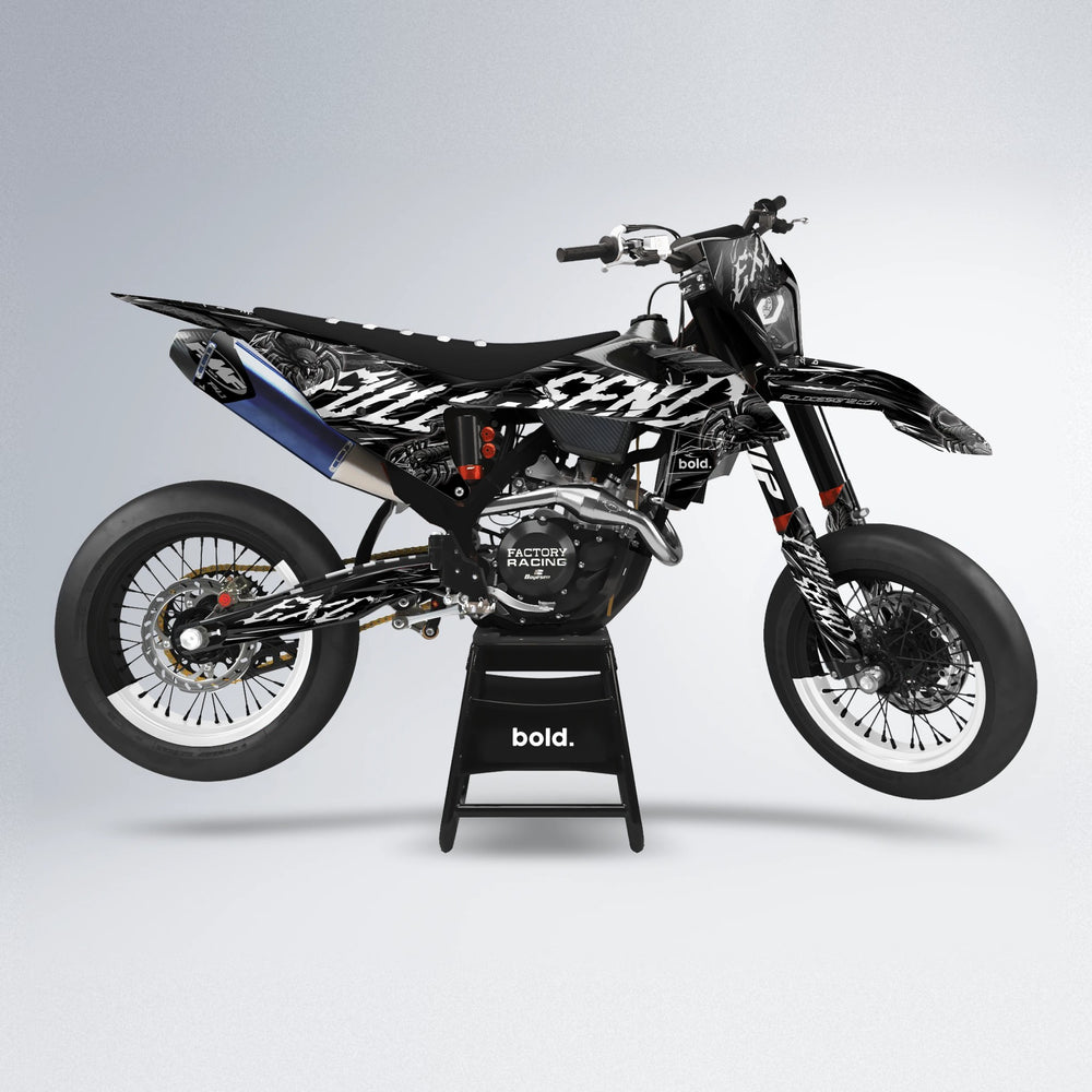 VENOM supermoto graphics kit in White