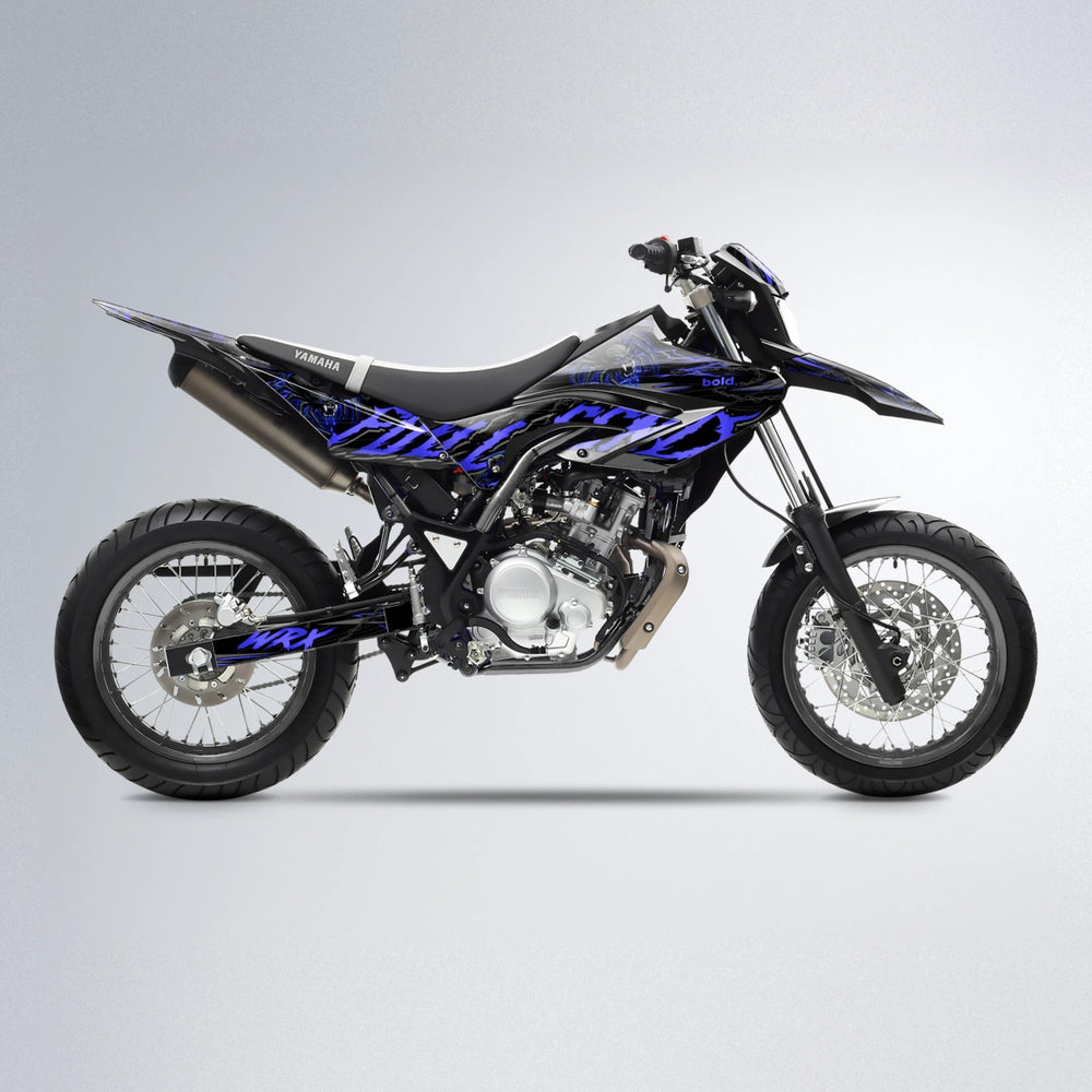 VENOM Yamaha WR 125X supermoto graphics kit in Blue