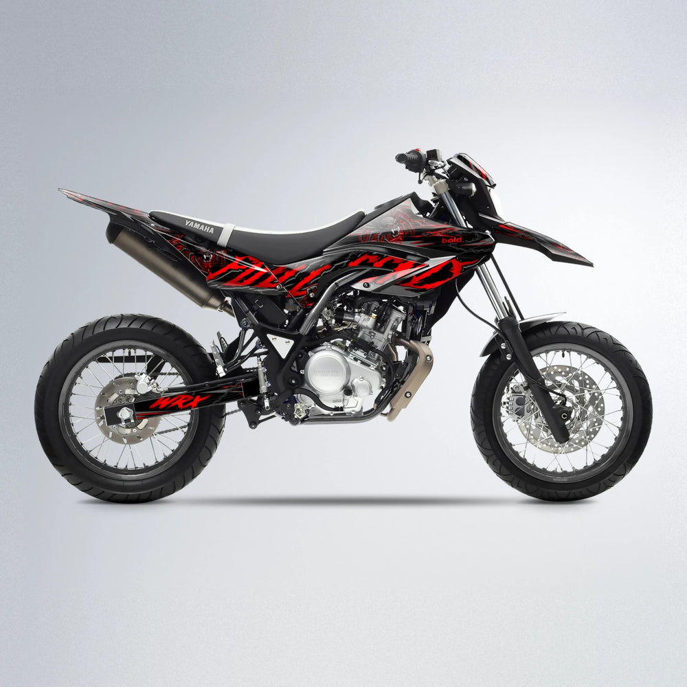 VENOM Yamaha WR 125X supermoto graphics kit in Custom Colour