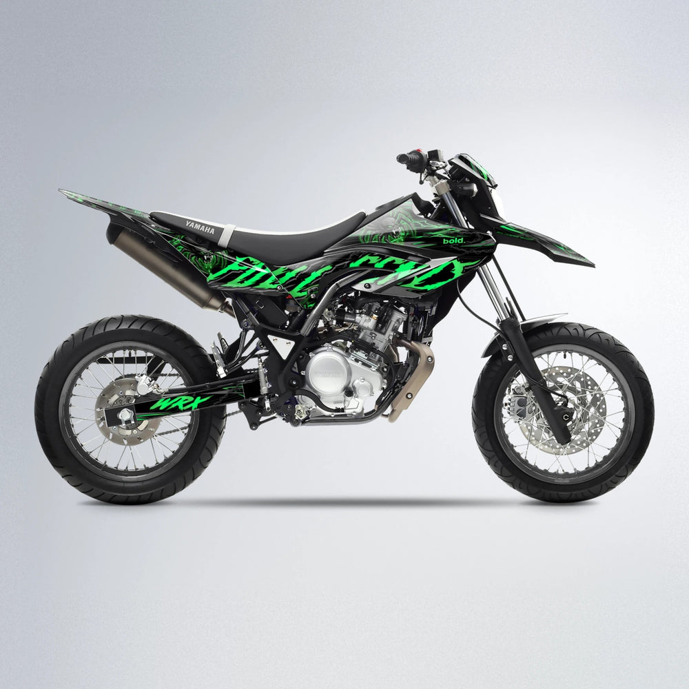 VENOM Yamaha WR 125X supermoto graphics kit in Green