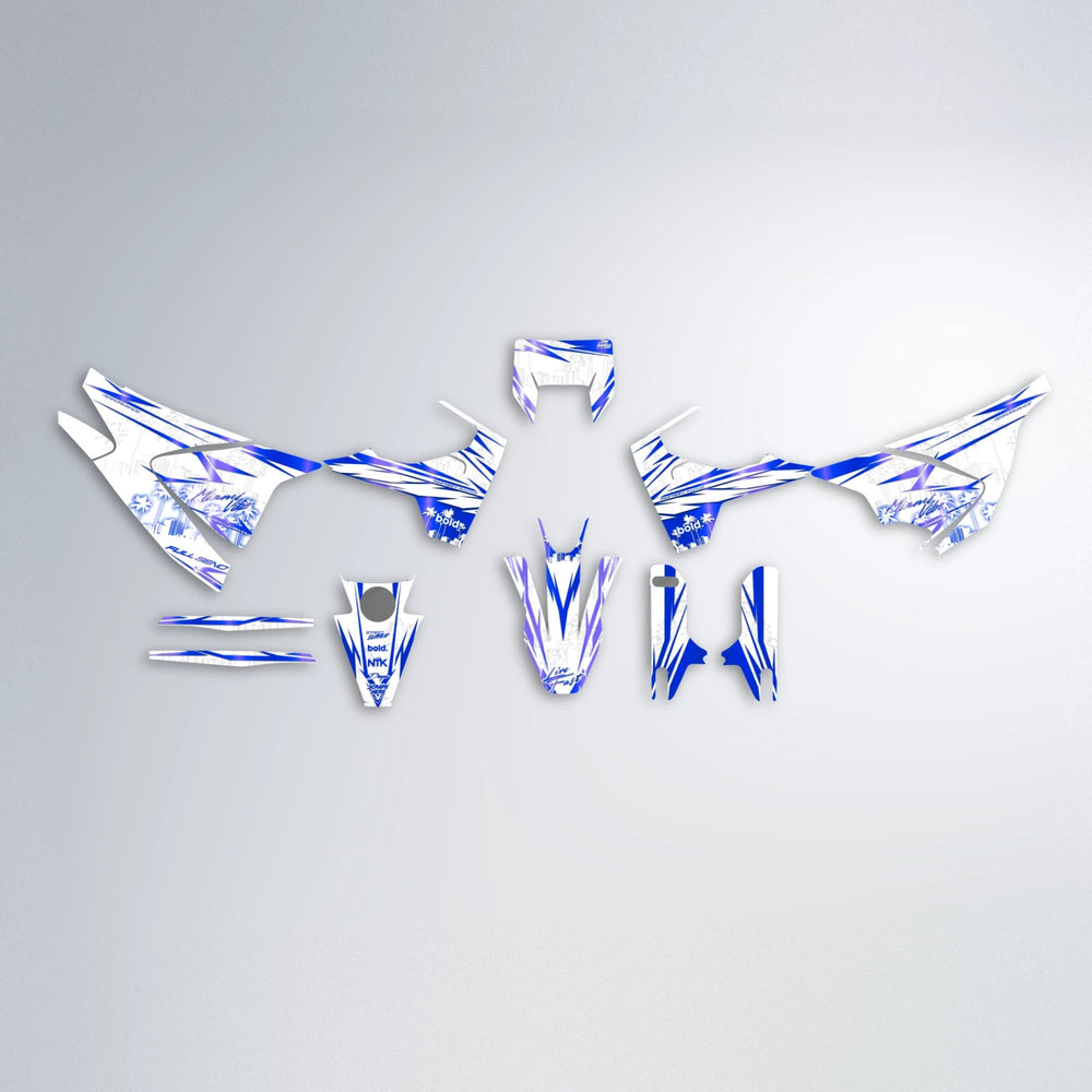 VICTORY Husqvarna 701 graphics kit parts layout in Blue