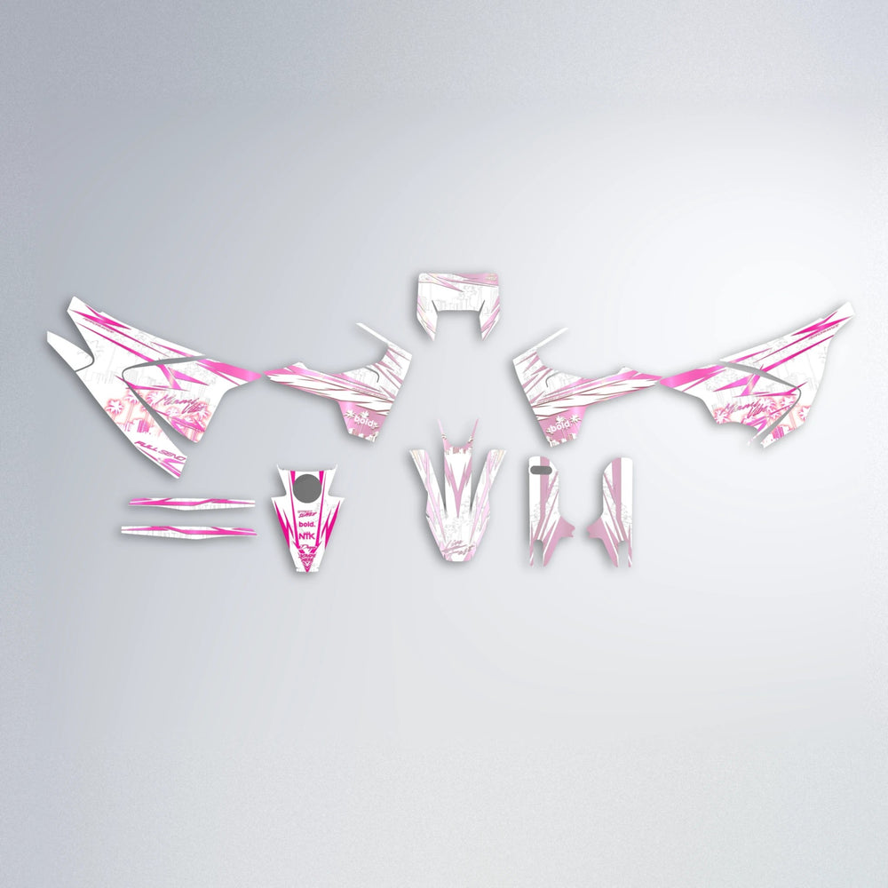 VICTORY Husqvarna 701 graphics kit parts layout in Flamingo