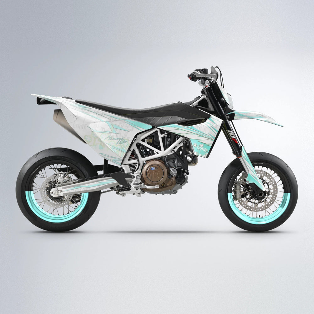 VICTORY Husqvarna 701 supermoto graphics kit in Mint