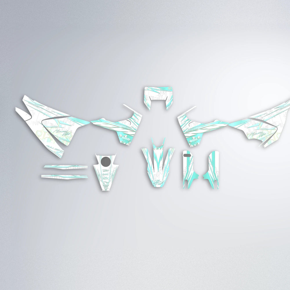 VICTORY Husqvarna 701 graphics kit parts layout in Mint