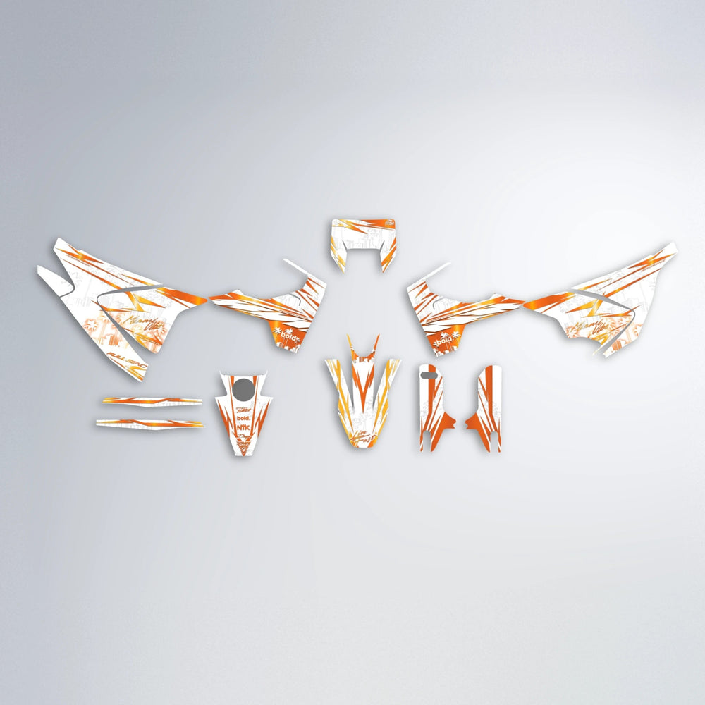 VICTORY Husqvarna 701 graphics kit parts layout in Orange