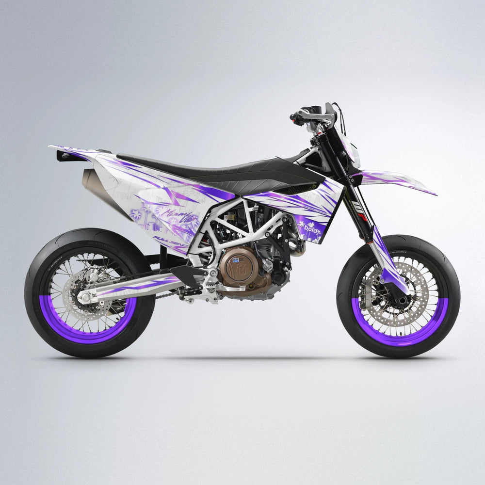VICTORY Husqvarna 701 supermoto graphics kit in Purple