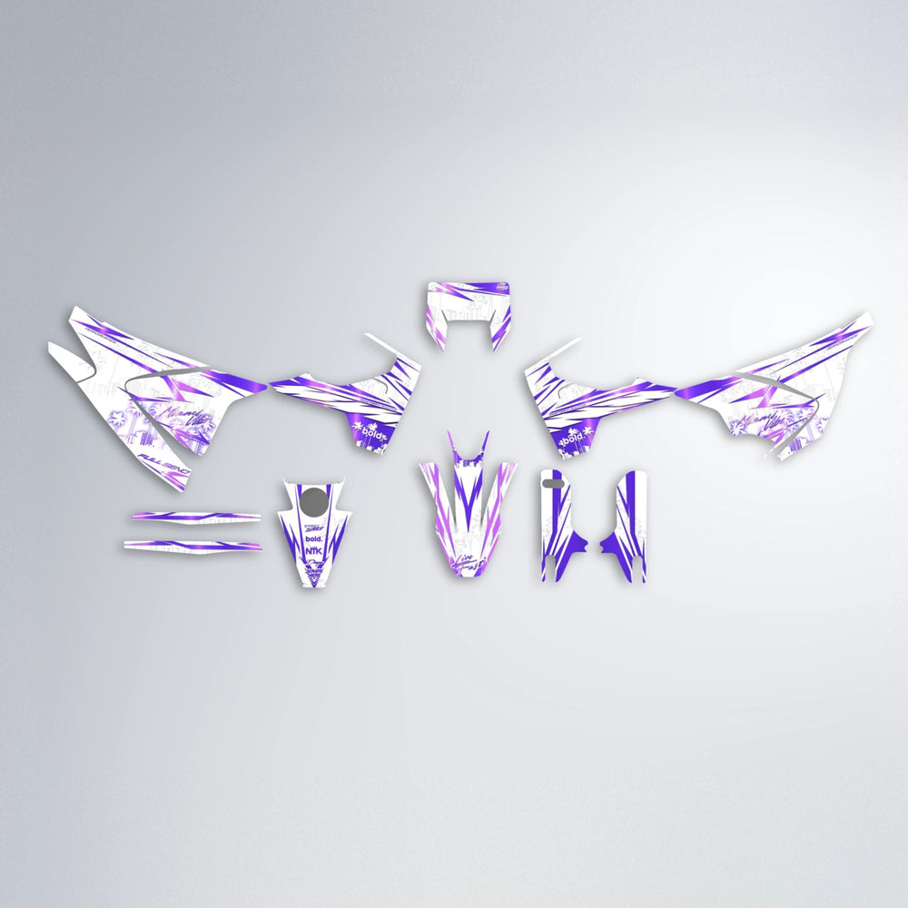 VICTORY Husqvarna 701 graphics kit parts layout in Purple