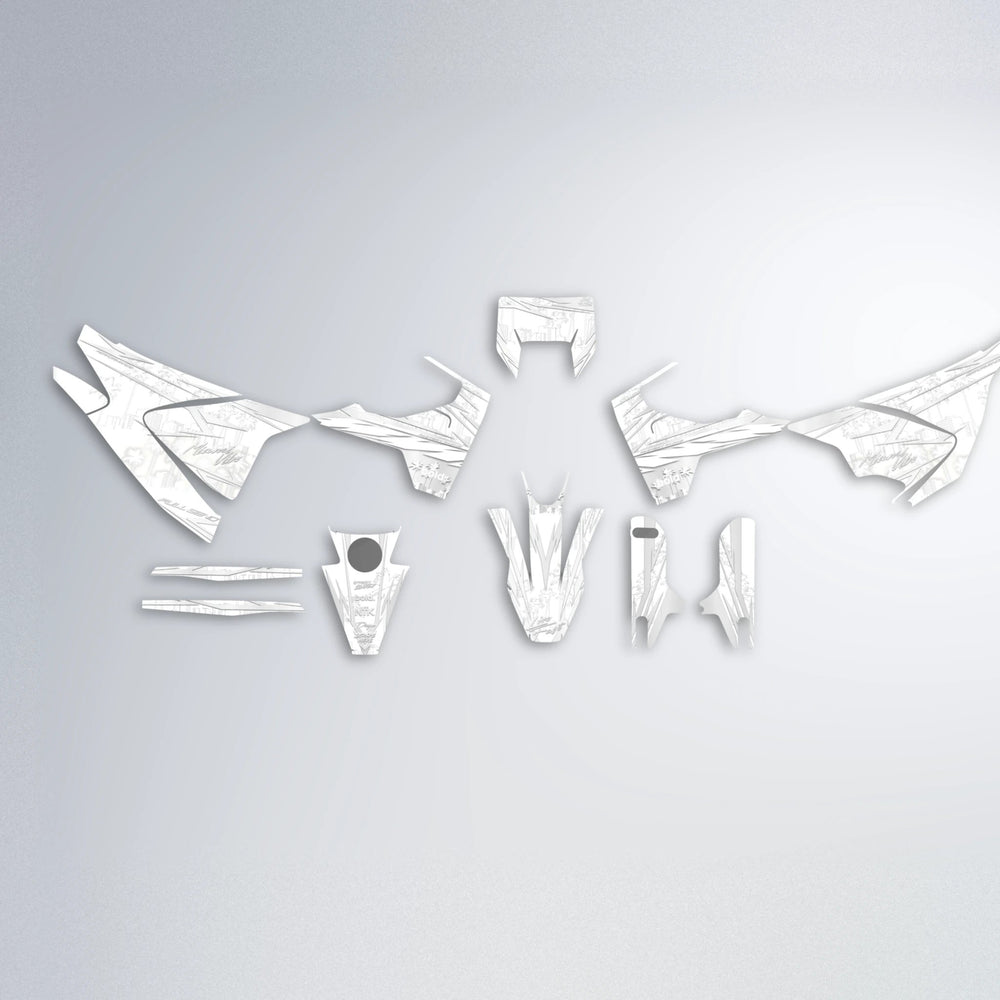 VICTORY Husqvarna 701 graphics kit parts layout in White