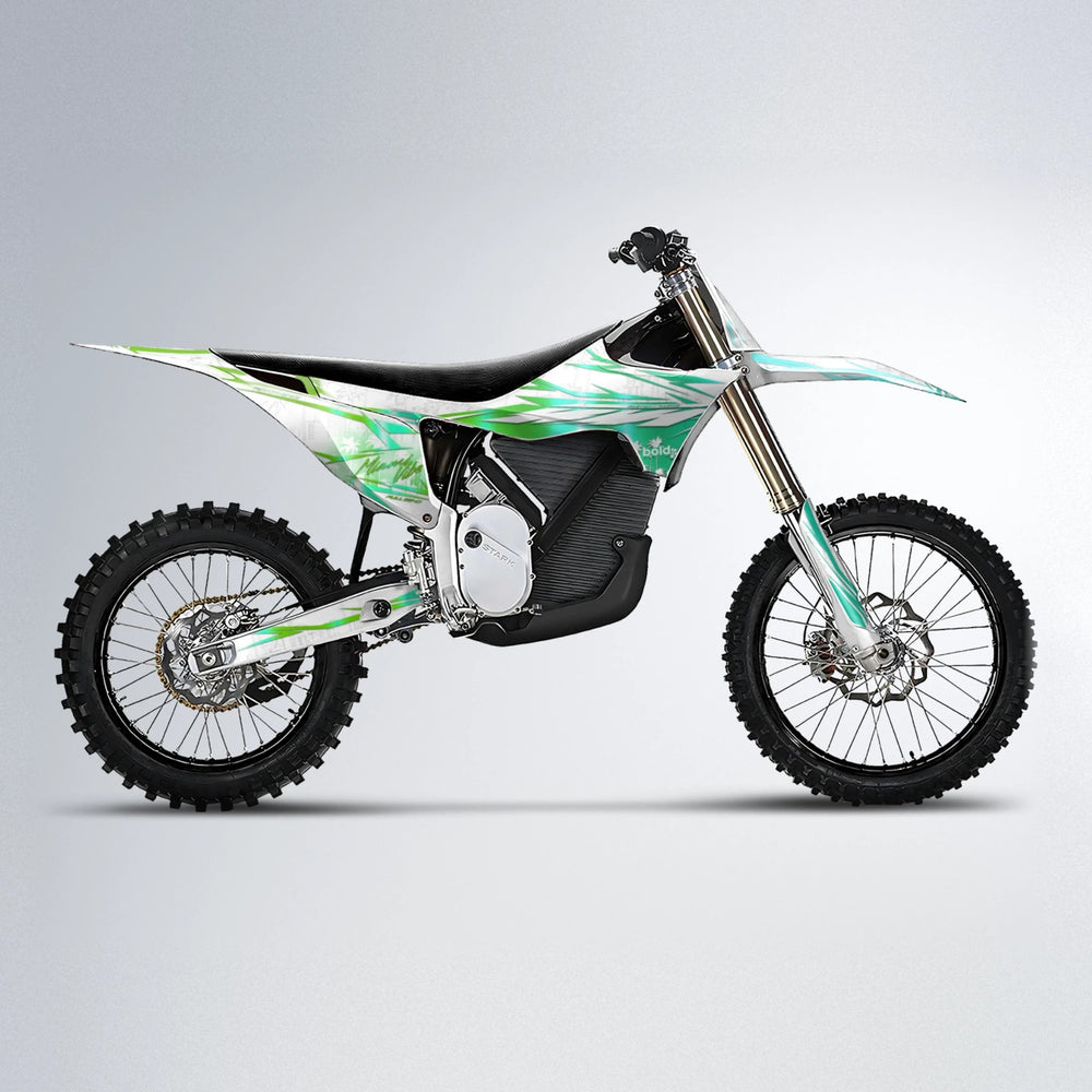 VICTORY Stark Varg MX motocross graphics kit in Cyan & Green