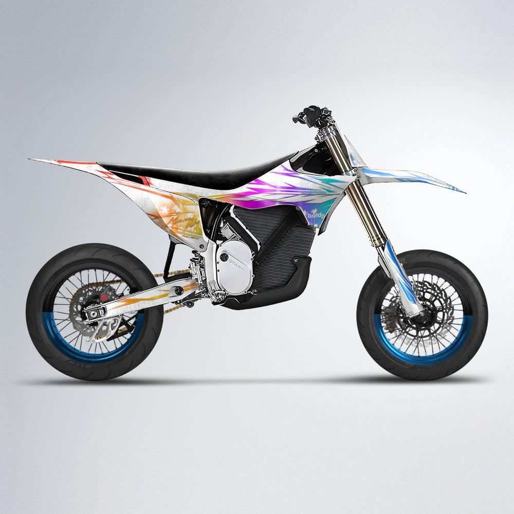 VICTORY Stark Varg SM supermoto graphics kit in Sunset Fade