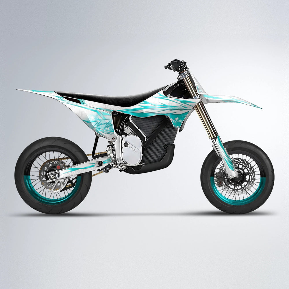 VICTORY Stark Varg SM supermoto graphics kit in Teal