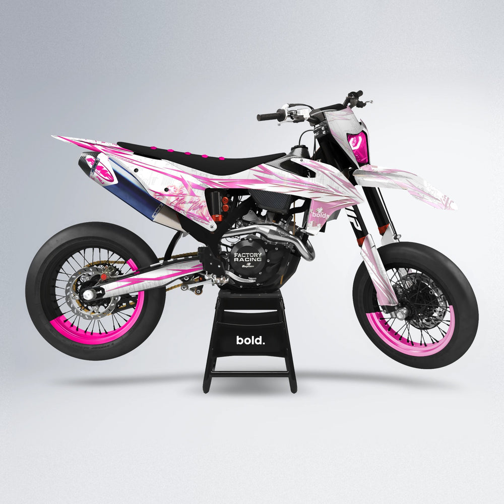 VICTORY supermoto graphics kit in Flamingo