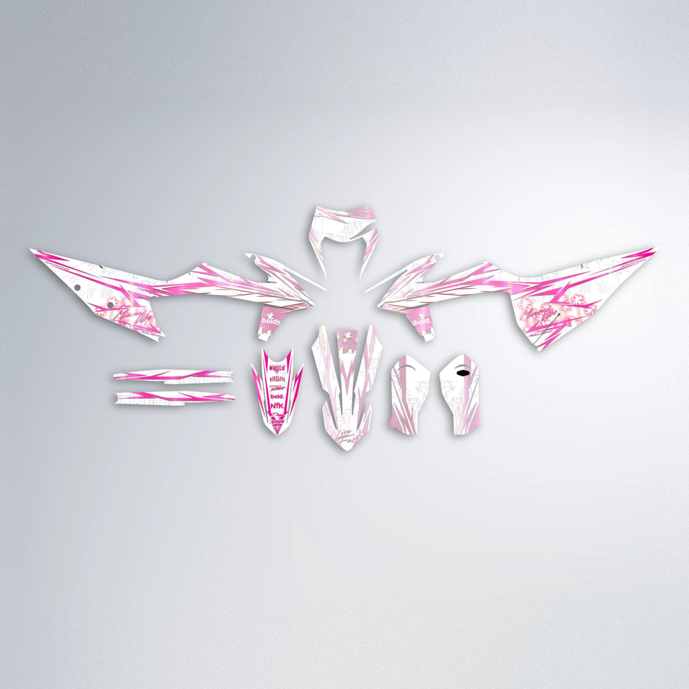 VICTORY graphics kit parts layout in Flamingo