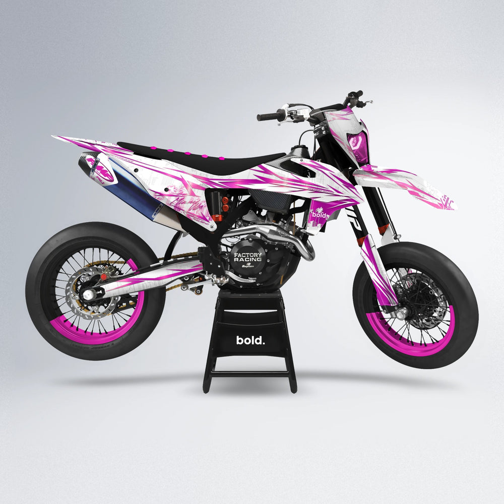 VICTORY supermoto graphics kit in Pink