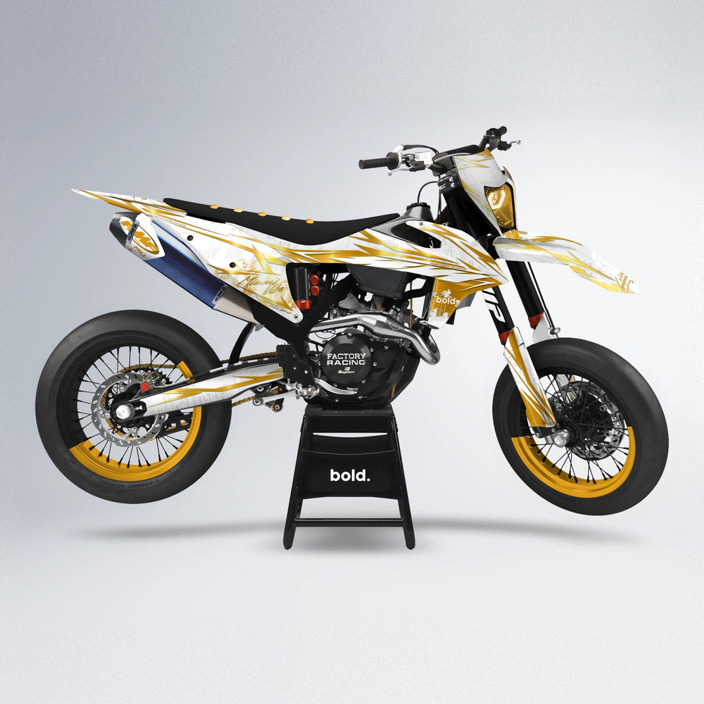 VICTORY supermoto graphics kit in Yellow