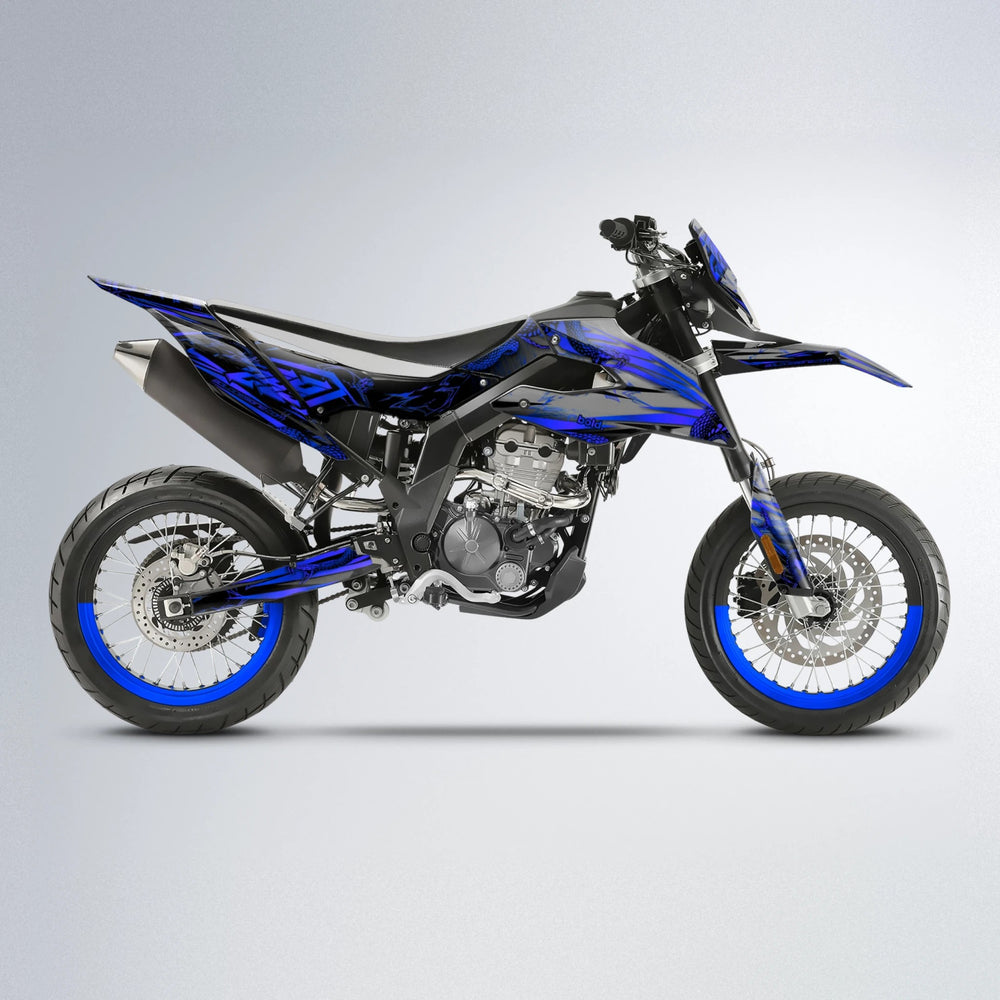 VIPER Aprilia SX 125 supermoto graphics kit in Blue