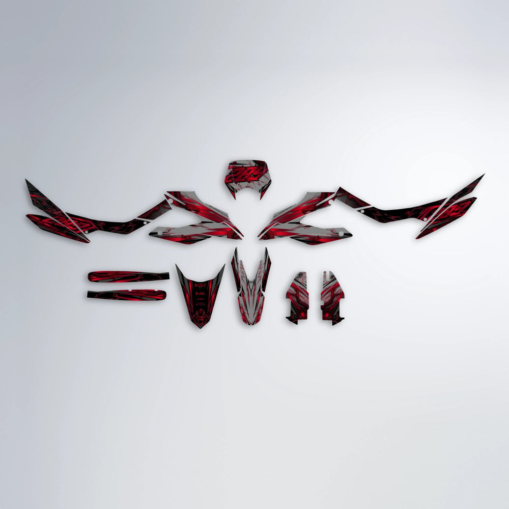 VIPER Aprilia SX 125 graphics kit parts layout in Custom Colour