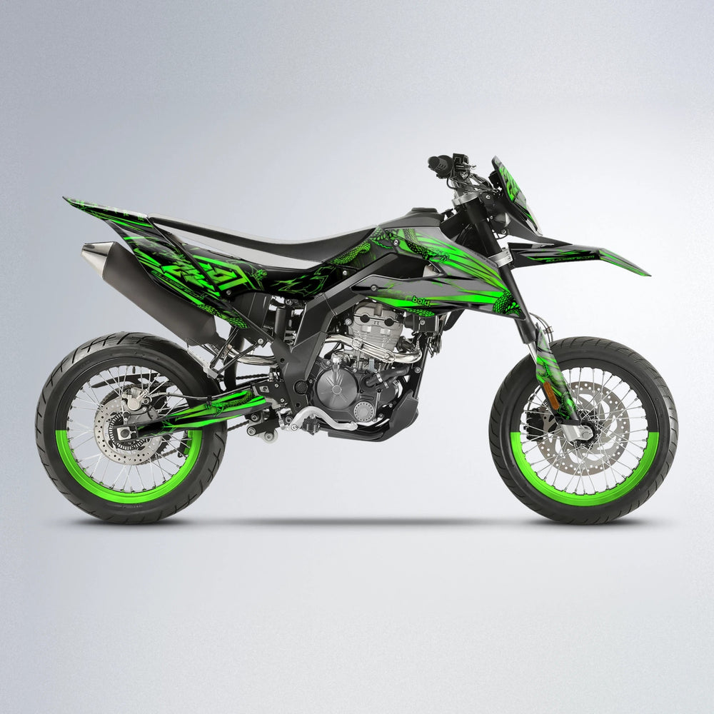 VIPER Aprilia SX 125 supermoto graphics kit in Green