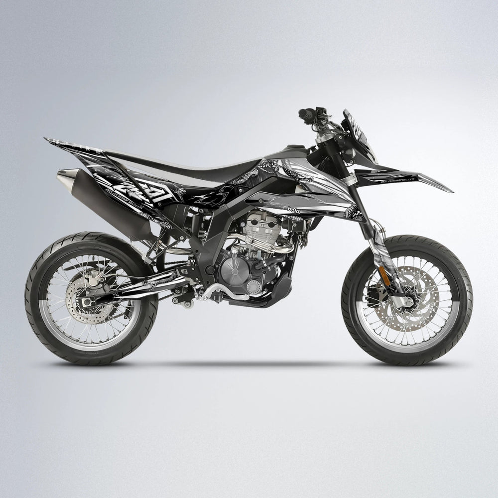VIPER Aprilia SX 125 supermoto graphics kit in White