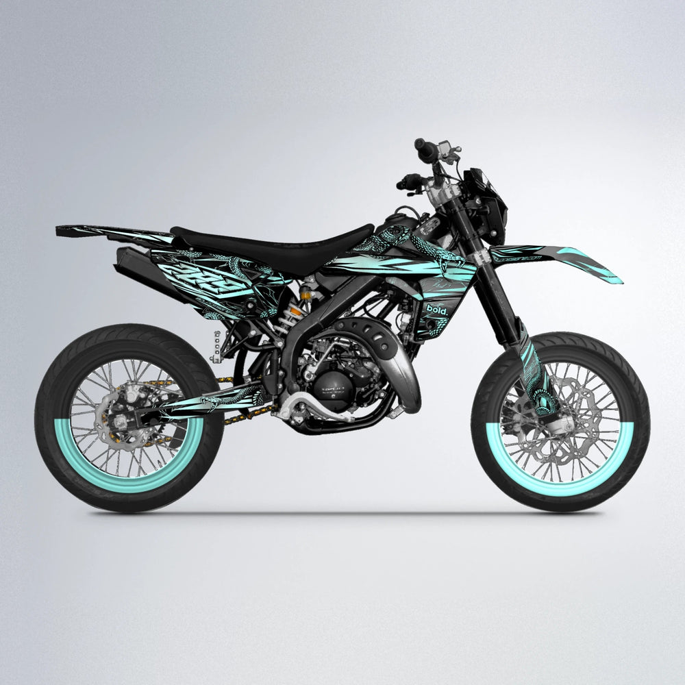 VIPER Rieju MRT supermoto graphics kit in Mint