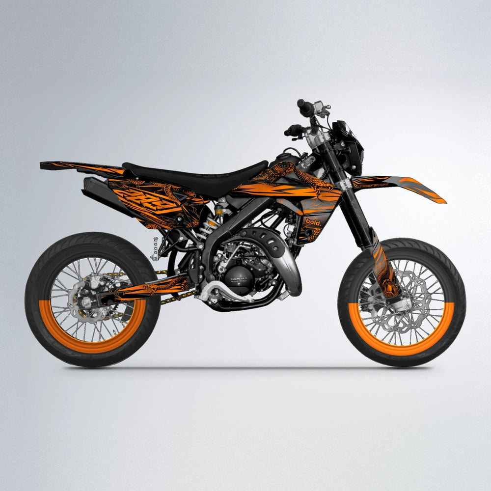 VIPER Rieju MRT supermoto graphics kit in Orange