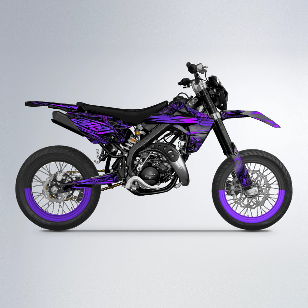 VIPER Rieju MRT supermoto graphics kit in Purple