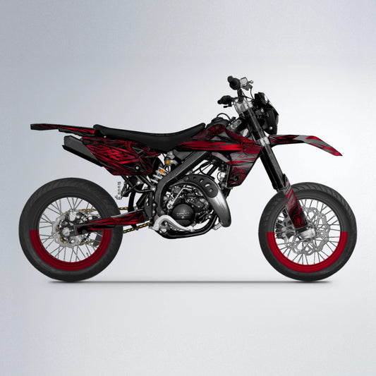 VIPER Rieju MRT supermoto graphics kit in Red