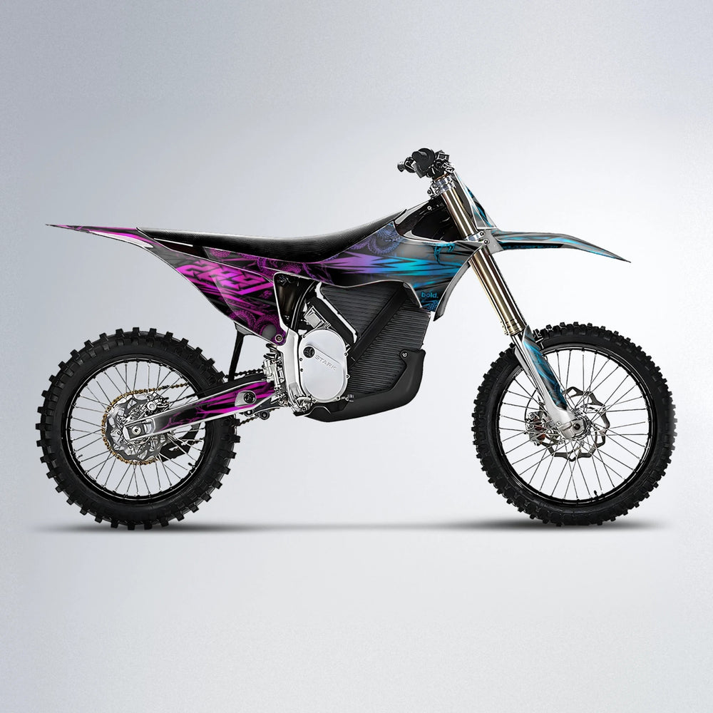 VIPER Stark Varg MX motocross graphics kit in Pink & Light Blue