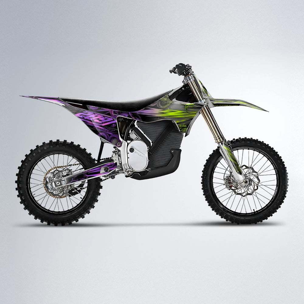 VIPER Stark Varg MX motocross graphics kit in Purple & Yellow