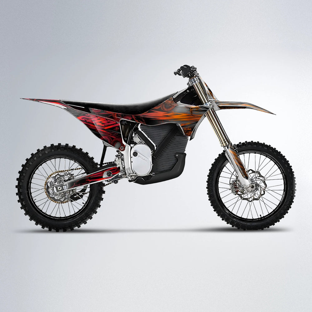 VIPER Stark Varg MX motocross graphics kit in Red & Orange