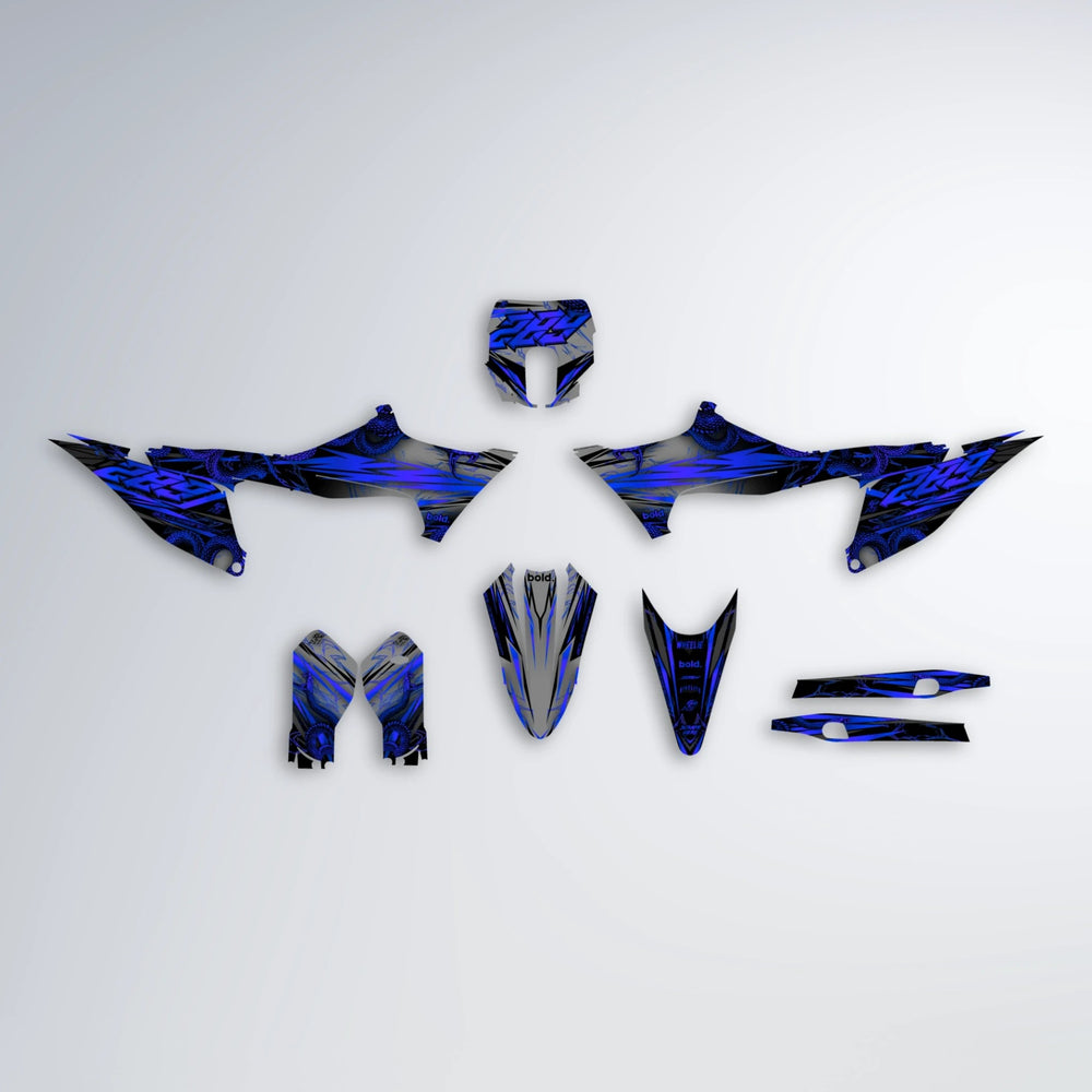 VIPER Stark Varg SM graphics kit parts layout in Blue