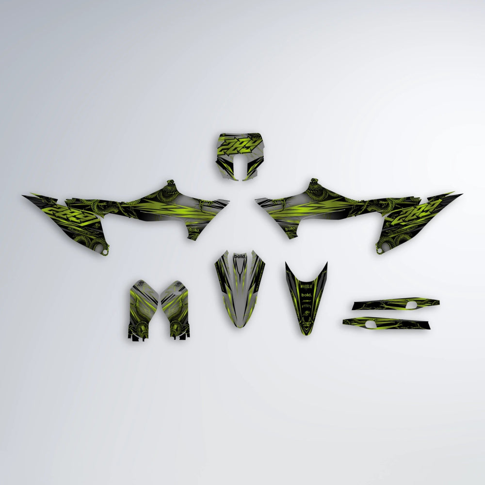 VIPER Stark Varg SM graphics kit parts layout in Olive