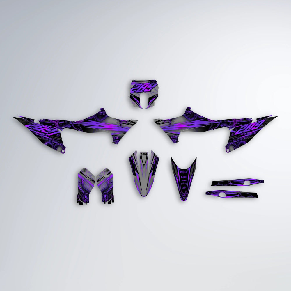 VIPER Stark Varg SM graphics kit parts layout in Purple