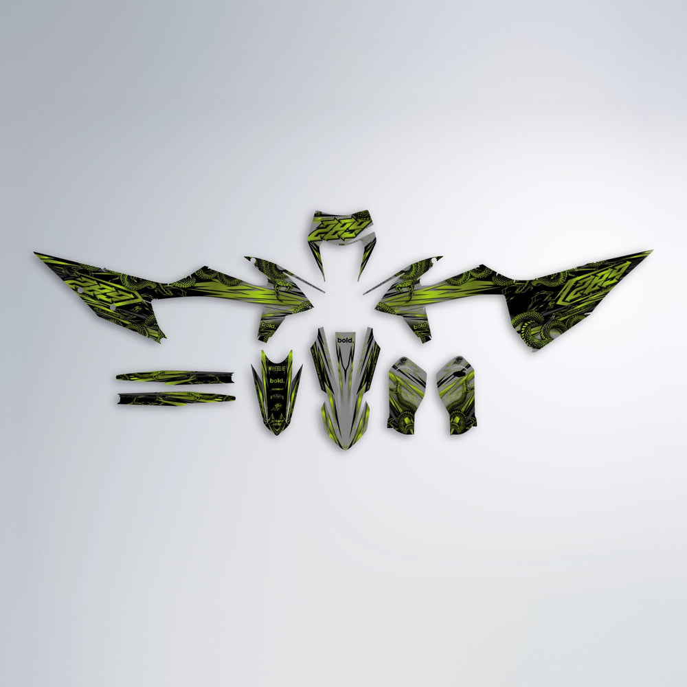 VIPER graphics kit parts layout in Olive